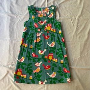 Mini Boden girl’s 11-12 y.o. corduroy animal print jumper dress